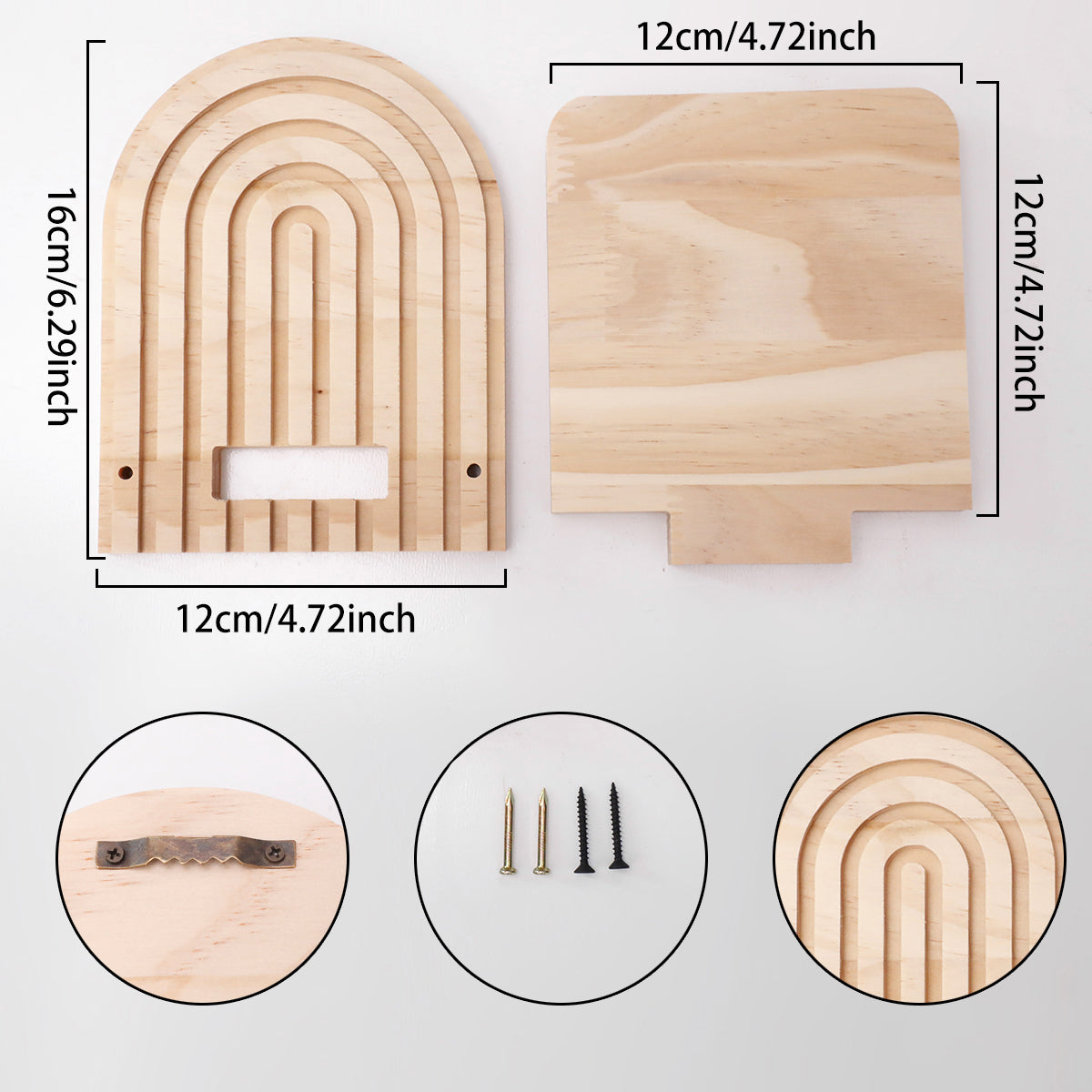 Wood & Metal Shelf Decor Set