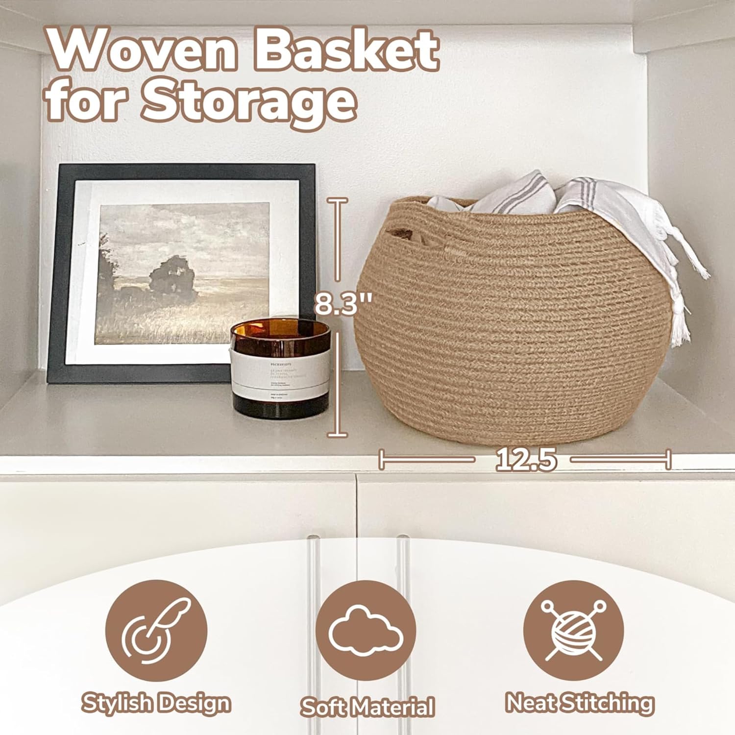 Woven Rattan Wall Basket