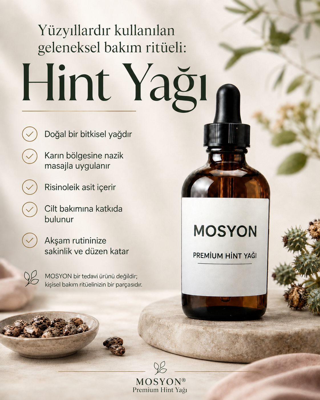 MOSYON® Premium Castor Oil Night Wrap Kit